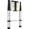 VEVOR Telescoping Ladder, 10.5 FT Aluminum One-button Retraction Collapsible Extension Ladder, 375 LBS Capacity with Non-slip Feet, Portable Multi-purpose Compact Ladder for Home, RV, Loft, ANSI Liste