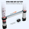 VEVOR Telescoping Ladder, 8.5FT Aluminum Lightweight Extension Ladder, One-button Retraction Collapsible Ladder, 375 LBS Capacity with Non-slip Feet, Portable Compact Ladders for Home, RV, Loft