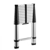 VEVOR 12.5ft Telescoping Ladder, Aluminum Lightweight Multi-Purpose Collapsible Extension, One-Touch Retraction Ladder, Heavy Duty 330LBS Max Capacity with Non-Slip Feet, for Home, Outdoor Work, Loft