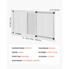 VEVOR Adjustable Window Screen, 15" H x 21" - 40" W, 2 Packs Expandable Windows Screens with Aluminum Frame and Durable Mesh, Horizontal or Convert to Vertical Adjustable Installation, for Home House