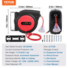 VEVOR Retractable Extension Cord Reel, 75 FT, Heavy Duty 14AWG/3C SJTOW Retractable Power Cord with Lighted Triple Tap Outlet, 13 Amp Circuit Breaker 180° Swivel Bracket for Ceiling or Wall Mount