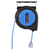 VEVOR Retractable Extension Cord Reel, 75 FT, Heavy Duty 14AWG/3C SJTOW Retractable Power Cord with Lighted Triple Tap Outlet, 13 Amp Circuit Breaker 180° Swivel Bracket for Ceiling or Wall Mount