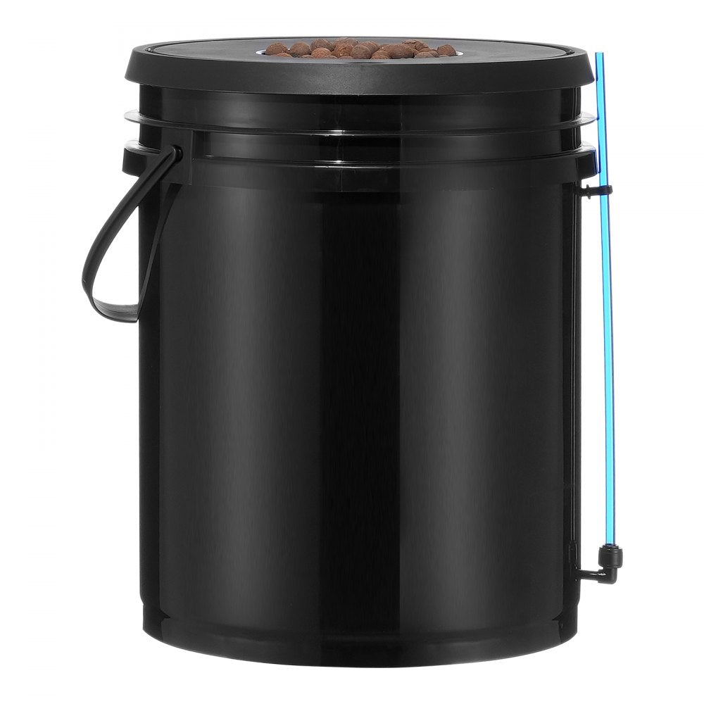 VEVOR DWC Hydroponic System, 5 Gallon 8 Buckets, Deep Water Culture Growing Bucket, Hydroponics Grow Kit with Pump, Air Stone and Water Level Device, for Indoor/Outdoor Leafy Vegetables