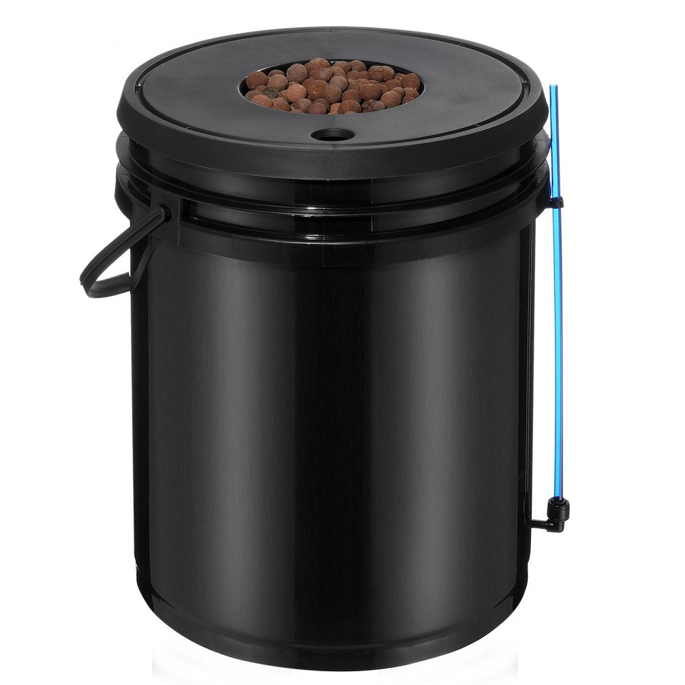 VEVOR DWC Hydroponic System, 5 Gallon 8 Buckets, Deep Water Culture Growing Bucket, Hydroponics Grow Kit with Pump, Air Stone and Water Level Device, for Indoor/Outdoor Leafy Vegetables