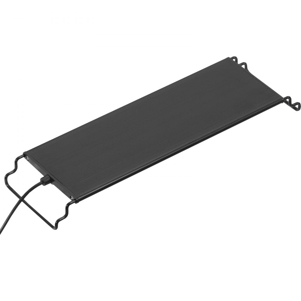 VEVOR Aquarium Light with LCD Monitor, 14W Full Spectrum Fish Tank Light with 24/7 Natural Mode, Adjustable Brightness & Timer - Aluminum Alloy Shell Extendable Brackets for 12"-18" Freshwater Tank