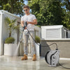VEVOR Pressure Washer Hose Reel, 65 ft x 1/4 inch Retractable Power Heavy-Duty Steel Washer Hose Reel, 3200PSI Max, Auto-Rewinding, Flexible Wall/Floor Mounted for Car Washing,Garden,Floor Cleaning