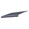 VEVOR Manual Retractable Awning, 13.1' x 9.8' Outdoor Patio Awning Retractable Sun Shade, Patio Door Window Water-Resistant Polyester Sunshade Shelter with Crank Handle for Deck, Balcony, Yard, Gray