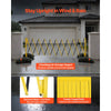 VEVOR Industrial Expandable Barricade, 13FT Expandable Safety Barrier, Flaxible Mobile Barricade with Locking Casters, Portable Folding Security Gate Traffic Fence for Driveway Warehouse Elevator