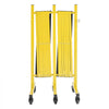VEVOR Double Expandable Barricades, 25FT Industrial Safety Barriers, Flexible Mobile Barricade with Locking Casters, Portable Folding Security Gate Metal Traffic Fence for Driveway Warehouse Elevator