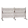 VEVOR Double Expandable Barricades, 20FT Expandable Safety Barrier, Flexible Mobile Barricade with Locking Casters, Portable Folding Security Gate Metal Traffic Fence for Patio Garden Stairway