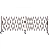 VEVOR Double Expandable Barricades, 20FT Expandable Safety Barrier, Flexible Mobile Barricade with Locking Casters, Portable Folding Security Gate Metal Traffic Fence for Patio Garden Stairway