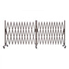 VEVOR Double Expandable Barricades, 27FT Expandable Safety Barrier, 0-180° Rotatable Mobile Barricade with Locking Casters, Portable Folding Security Gate Traffic Fence for Patio Garden Stairway