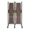 VEVOR Double Expandable Barricades, 27FT Expandable Safety Barrier, 0-180° Rotatable Mobile Barricade with Locking Casters, Portable Folding Security Gate Traffic Fence for Patio Garden Stairway