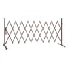 VEVOR Expandable Barricade, 10FT Expandable Safety Barrier, Flexible Mobile Barricade with Locking Casters, Portable Folding Security Gate Metal Traffic Fence for Patio Garden Stairway