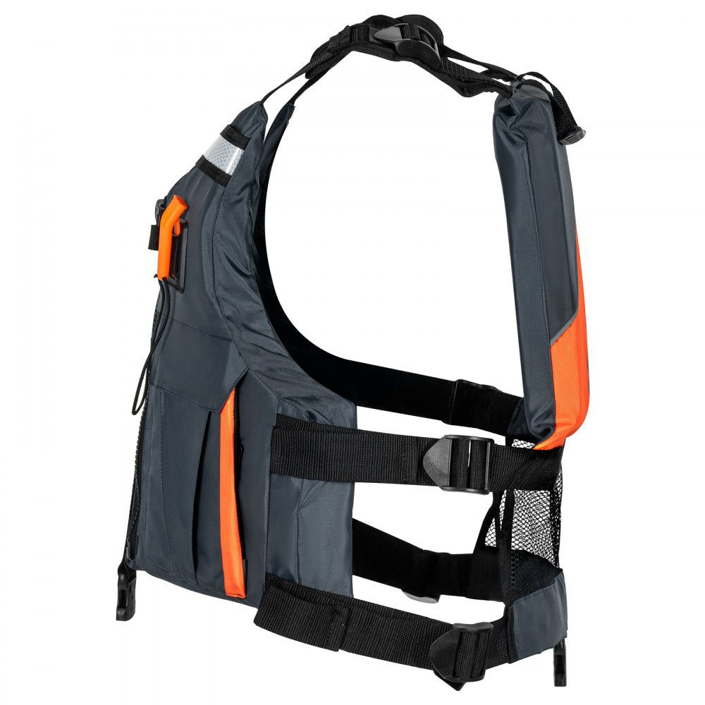 VEVOR Life Vest for Watersports (PFD), Life Jacket with Waterproof Nylon & 110N Buoyancy, Life Vest/Jacket for Any Water Activity-Fishing, Kayaking, Surfing and More, Men and Women XL