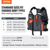 VEVOR Life Vest for Watersports (PFD), Life Jacket with Waterproof Nylon & 80N Buoyancy, Life Vest/Jacket for Any Water Activity-Fishing, Kayaking, Surfing and More, Men and Women S