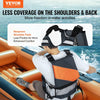 VEVOR Life Vest for Watersports (PFD), Life Jacket with Waterproof Nylon & 85N Buoyancy, Life Vest/Jacket for Any Water Activity-Fishing, Kayaking, Surfing and More, Men and Women M