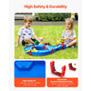 VEVOR Water Table for Toddlers, Kids Activity Play Waterway, Outdoor Summer Water Park Playset with 39PCS Accessories for Backyard Lawn Beach, Activity Sensory Play Table for 3+ Years Boys Girls