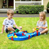 VEVOR Water Table for Toddlers, Kids Activity Play Waterway, Outdoor Summer Water Park Playset with 39PCS Accessories for Backyard Lawn Beach, Activity Sensory Play Table for 3+ Years Boys Girls