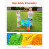 VEVOR Water Table for Toddlers, Kids Activity Sensory Table, Fish 'n Splash Water Playset with 9PCS Toy Accessories, Summer Water Activity Table with Fishing Game Set for 3+ Years Boys Girls