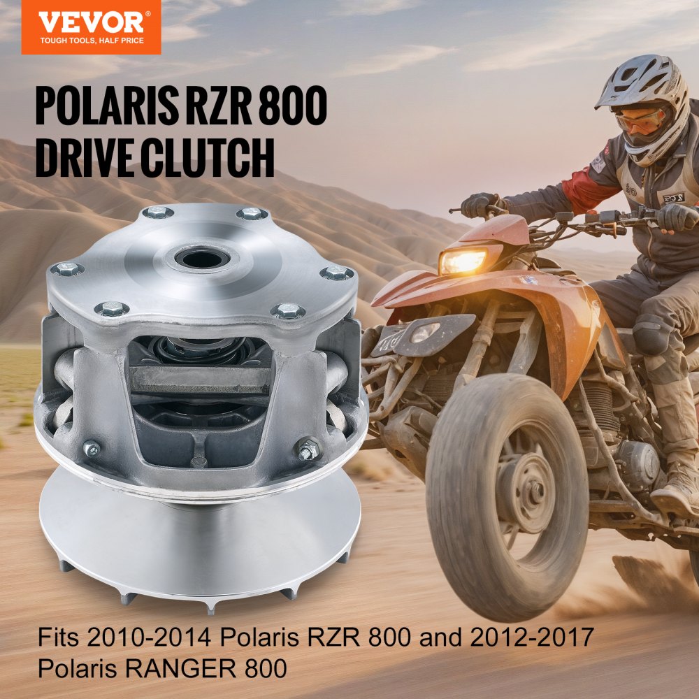 VEVOR Primary Drive Clutch Fits for Polaris RZR 800 2010-2014, Polaris RANGER 800 2012-2017, Drive Clutch Assembly 1.16" Bore with Weights and Spring, Replace# 1322996