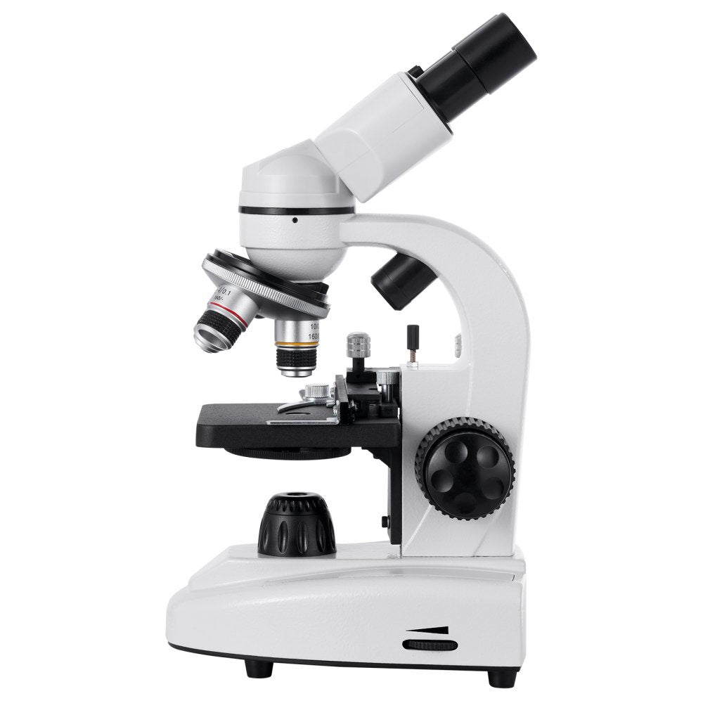 VEVOR Compound Binocular Microscope, 40-2000X Magnification, Professional Compound Microscope for Adult with Phone Adapter, LED Light, Aluminum Alloy Body, for Lab, School, Home, Education