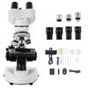 VEVOR Compound Binocular Microscope, 40-2000X Magnification, Professional Compound Microscope for Adult with Phone Adapter, LED Light, Aluminum Alloy Body, for Lab, School, Home, Education
