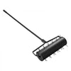 VEVOR Rolling Lawn Aerator, 21-inch Heavy-Duty Manual Rolling Aerator Lawn with Detachable Handle and 33 Iron Spikes, Rolling Lawn Aeration Tool for Garden Patio Yard Compacted Soils and Lawns, Black