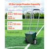 VEVOR Dry Line Marker, 2-Wheel, 2 or 4 in Lines, Field Dry Line Chalker, Adjustable Line Marker, with Rubber Adjustment Handle, 25 lbs Large Powder Capacity, for Baseball and Softball Infield, Green