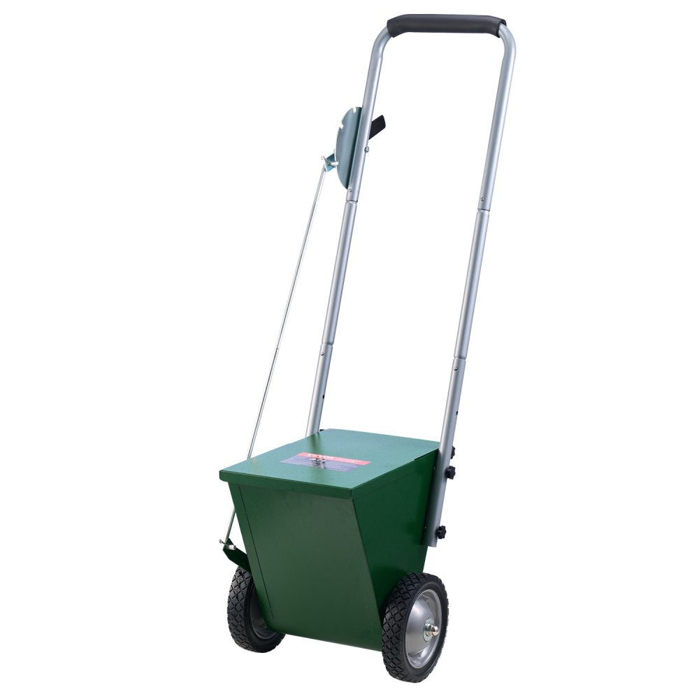 VEVOR Dry Line Marker, 2-Wheel, 2 or 4 in Lines, Field Dry Line Chalker, Adjustable Line Marker, with Rubber Adjustment Handle, 25 lbs Large Powder Capacity, for Baseball and Softball Infield, Green