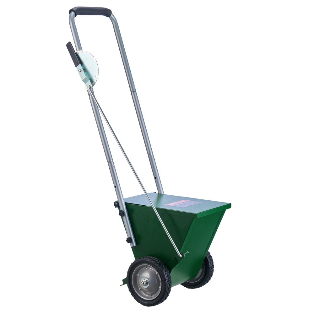 VEVOR Dry Line Marker, 2-Wheel, 2 or 4 in Lines, Field Dry Line Chalker, Adjustable Line Marker, with Rubber Adjustment Handle, 25 lbs Large Powder Capacity, for Baseball and Softball Infield, Green
