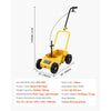 VEVOR Striping Line Marking Machine, 24 x 13 x 35.4 in, 4-Wheel, Heavy Duty Striping Line Marking Machine, Striping Line Machine with Adjustable Width, for Roads, Parking Lots, Sports Field, Yellow