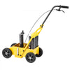 VEVOR Striping Line Marking Machine, 24 x 13 x 35.4 in, 4-Wheel, Heavy Duty Striping Line Marking Machine, Striping Line Machine with Adjustable Width, for Roads, Parking Lots, Sports Field, Yellow