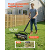 VEVOR Lawn Aerator, 18 in Manual Push Spike Aerator with 4 Wheels & Handle, Heavy Duty Grass Aerators, Supports 40 lbs Added Weight, Rolling Lawn Aeration Tool for Garden Yard Aeration Soil Health