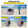 VEVOR Beach Balloon Wheels, 13\" Replacement Sand Tires, TPU Cart Tires for Kayak Dolly, Canoe Cart and Buggy with Free Air Pump, 2-Pack