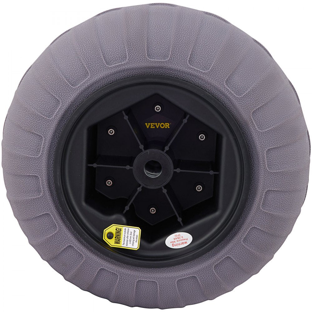 VEVOR Beach Balloon Wheels, 16" Replacement Sand Tires, TPU Cart Tires for Kayak Dolly, Canoe Cart and Buggy with Free Air Pump, 2-Pack