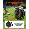 VEVOR Rolling Lawn Core Aerator, 16.6 in Coring Aerator Roller with Anti-Clog Tines, Heavy Duty & Rust-Resistant, Yard Grass Pulling Plugs Manual Aeration Tool for Compacted Garden Soil Loosening