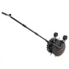 VEVOR Rolling Lawn Core Aerator, 16.6 in Coring Aerator Roller with Anti-Clog Tines, Heavy Duty & Rust-Resistant, Yard Grass Pulling Plugs Manual Aeration Tool for Compacted Garden Soil Loosening