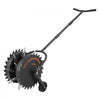 VEVOR Rolling Lawn Core Aerator, 16.6 in Coring Aerator Roller with Anti-Clog Tines, Heavy Duty & Rust-Resistant, Yard Grass Pulling Plugs Manual Aeration Tool for Compacted Garden Soil Loosening