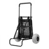 VEVOR Beach Dolly with Big Wheels for Sand, 20.1" x 14.6" Cargo Deck, w/ 9" Balloon Wheels, 165LBS Loading Capacity Folding Sand Cart & 27.2" to 44.9" Adjustable Height, Heavy Duty Cart for Beach