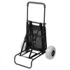 VEVOR Beach Dolly with Big Wheels for Sand, 20.1" x 14.6" Cargo Deck, w/ 9" Balloon Wheels, 165LBS Loading Capacity Folding Sand Cart & 27.2" to 44.9" Adjustable Height, Heavy Duty Cart for Beach