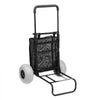 VEVOR Beach Dolly with Big Wheels for Sand, 20.1" x 14.6" Cargo Deck, w/ 9" Balloon Wheels, 165LBS Loading Capacity Folding Sand Cart & 27.2" to 44.9" Adjustable Height, Heavy Duty Cart for Beach