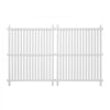 VEVOR 2 Panels Outdoor Privacy Screen, 36 x 45 in Air Conditioner Fence with 19.7 in Ground Stakes, Pool Equipment Enclosure, Strip Vinyl Privacy Fence, Ideal for Trash Can and A/C Units, White