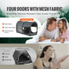 VEVOR Bed Tent, Pongee Fabric, 4 Doors Breathable Dream Tent with 0.28 in Fiber Poles on Bed Privacy, Full Size Block out Light Sleeping Bed Canopy, Fit for Kids Playhouse and Adults Sleeping Tent
