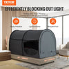 VEVOR Bed Tent, Pongee Fabric, 4 Doors Breathable Dream Tent with 0.28 in Fiber Poles on Bed Privacy, Full Size Block out Light Sleeping Bed Canopy, Fit for Kids Playhouse and Adults Sleeping Tent