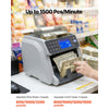 VEVOR Money Counter Machine, Mixed Denomination Bill Cash Counter with CIS/UV/MG/IR/DD/DBL/HLF/CHN Counterfeit Detection, Multi-Currency Support,  Money Counting Machine with External Display