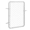 VEVOR Chain Link Fence Gate, 32 x 46 in, Adjustable Chain Link Fence Panel, Fit 2-4 ft (W) x 4 ft (H) Garden Fence Gate Opening, Rust-Resistant Galvanized Fencing Gate for Farm Posts Not Included