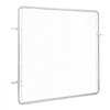 VEVOR Chain Link Fence Gate, 70 x 72 in, Adjustable Chain Link Fence Panel, Fit 3 ft (W) x 4 ft (H) Garden Fence Gate Opening, Rust-Resistant Galvanized Fencing Gate for Farm Posts Not Included
