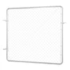 VEVOR Chain Link Fence Gate, 70 x 72 in, Adjustable Chain Link Fence Panel, Fit 3 ft (W) x 4 ft (H) Garden Fence Gate Opening, Rust-Resistant Galvanized Fencing Gate for Farm Posts Not Included