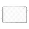 VEVOR Chain Link Fence Gate, 72 x 48 in, Adjustable Chain Link Fence Panel, Fit 2.2-6 ft (W) x 6 ft (H) Garden Fence Gate Opening, Rust-Resistant Galvanized Fencing Gate for Farm, Posts Not Included